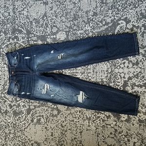 No boundaries mom jeans dark wash